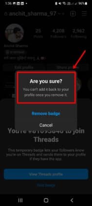 Hide Threads Badge