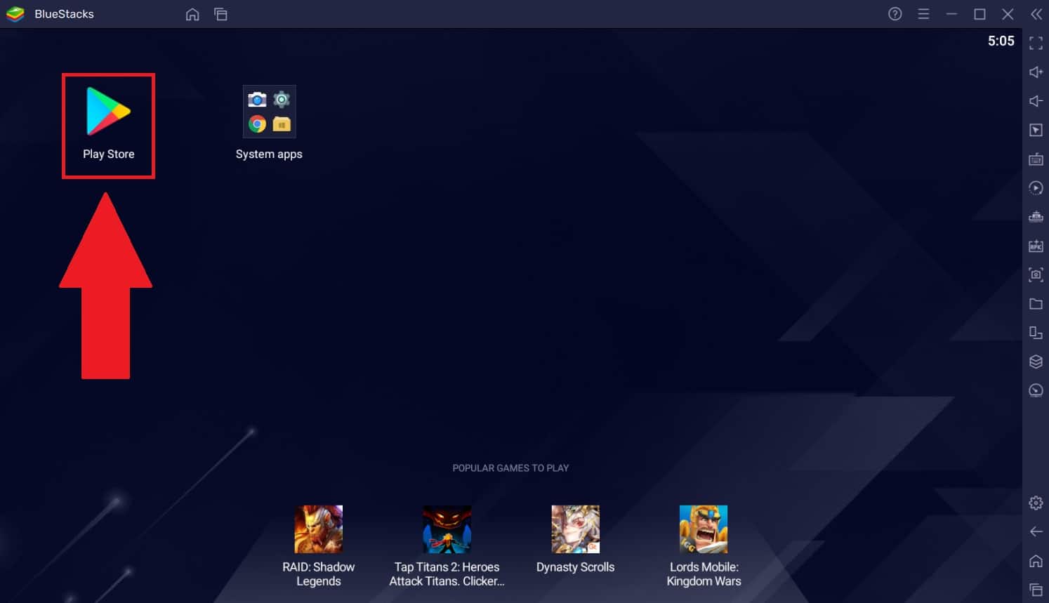 Bluestacks Playstore