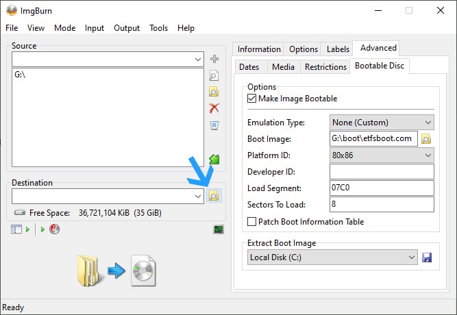 Convert Bootable USB to ISO