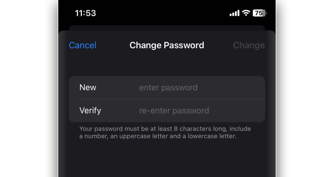 Change Password