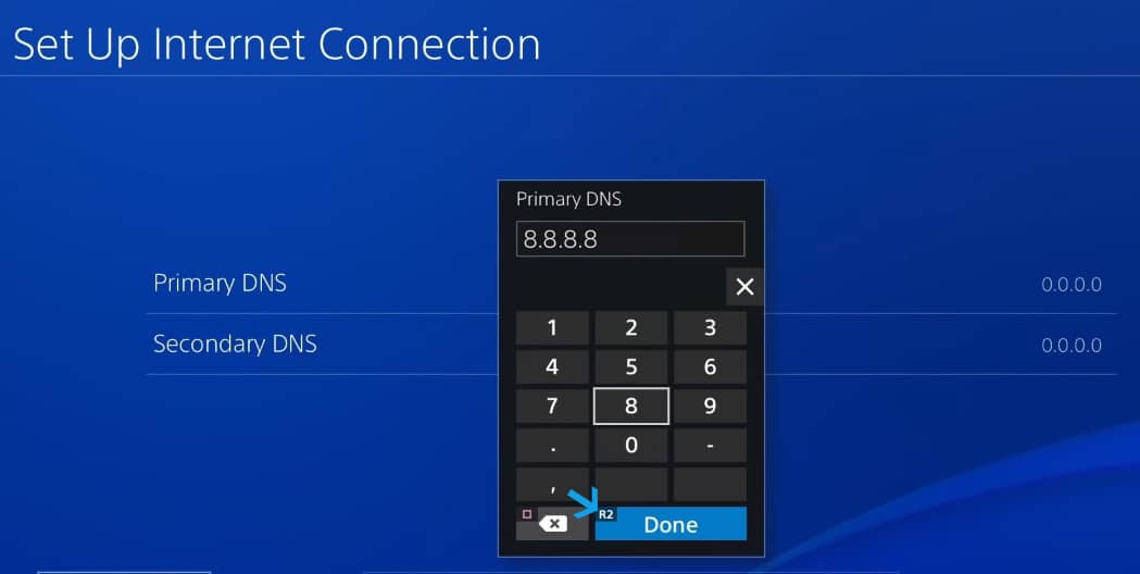 change DNS on PS4