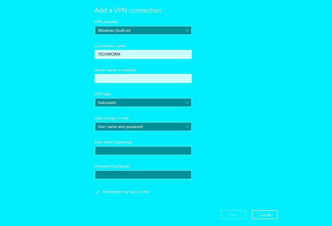 How to setup a VPN