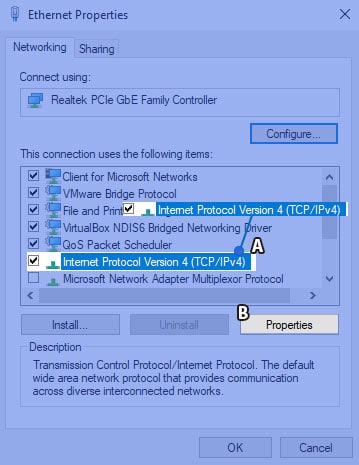 IPv4 Properties 