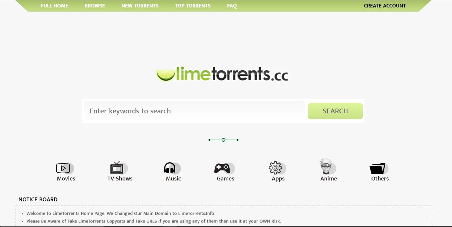 lime torrents website