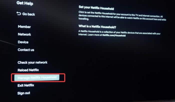 Manage Netflix Household