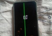 OnePlus Green Line On Display