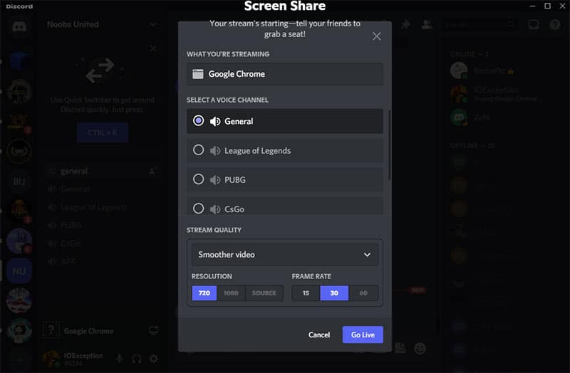 Screenshare Netflix on Discord