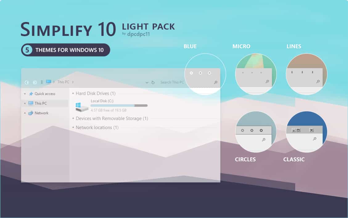 simplify 10 - Best Windows 10 Themes and Skins