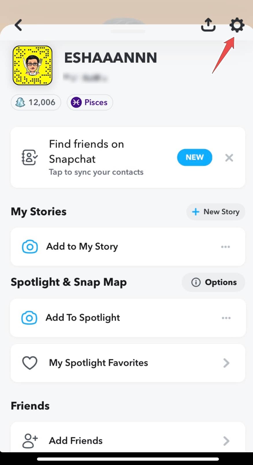 dark mode on Snapchat on iOS