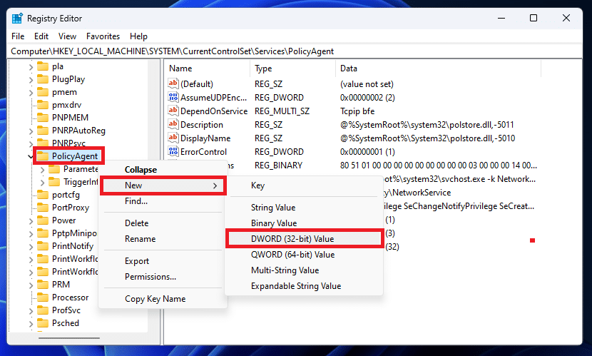 DWORD 32-bit Value