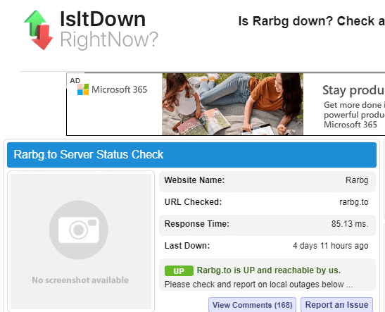 Is Rarbg down