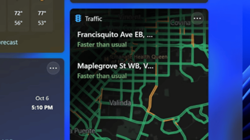 Traffic Widget