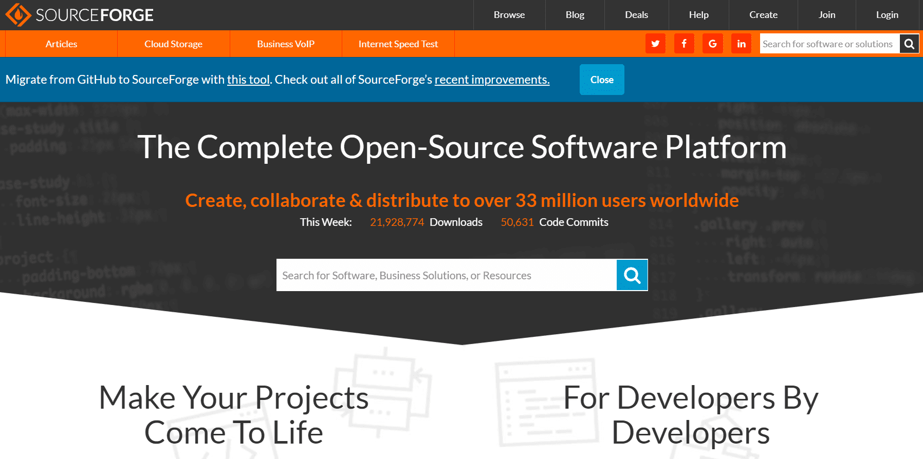 5 Best GitHub Alternatives To Host Open Source Projects- sourceforge