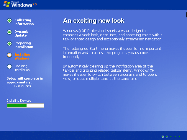 Installing Windows XP